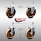 Service Caster 5 Inch SS High Temp Phenolic 12mm Stem Caster Total Lock Brake SCC, 2PK SCC-SSTSTTL20S514-PHSHT-M1215-2-S-2 - alternate 1